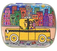 Fridolin 18647 James Rizzi If You A Put Taxi Take It Back-Caja de Metal, 6,3 x 5,2 x 1,8 cm
