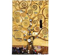 Fridolin 18872 - Paño Limpiador de Gafas, Muselina, 18 x 12,5 x 1 cm, diseño de Klimt Thuya, Multicolor