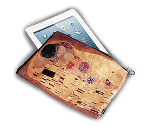 Fridolin 19517 Funda para Tablet 10 "diseño de Gustav Klimt el Beso, Multicolor