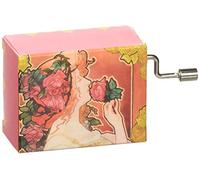 Fridolin-58275-Caja de música, diseño Art Nouveau de La Vie en Rose-Rojo