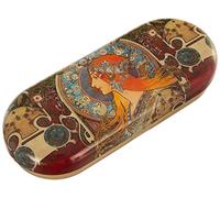 Fridolin - Estuche de Metal para Gafas 18667 Zodiaco Art Nouveau Arco Iris de16 x 6,6 x 2,8 cm