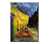 Fridolin Imán Van Gogh-Cafè de Noche, Metal, Multicolor, 8x5.4x0.3 cm