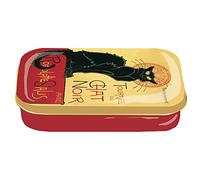 Fridolin Mini Caja Chat Noir de Metal, Multicolor, 10x6.2x2 cm