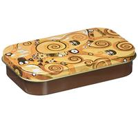 Fridolin Mini Caja Klimt-Árbol de la Vida de Metal, Multicolor, 10x6.2x2 cm