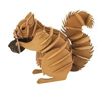 Fridolin Modelo de papel 3D Ardilla
