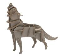 Fridolin Modelo de papel 3D, diseño de lobo, 11 x 9,5 cm