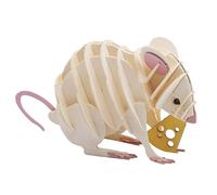 Fridolin Modelo de papel 3D Ratón blanco