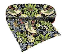 Fridolin William Morris - Estuche para gafas con paño para limpiar gafas, carbón, Talla única