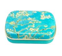 FridolinEdition - Pastillero de metal con diseño de Van Gogh, flor de almendro, almendro, flores de almendro, 6,3 x 1,8 x 5,2 cm