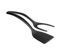 Fried Egg Flipper, Fried Egg Flipping Tongs Spatula, Nylon Flexible Kitchen Turner, Ergonomic Cooking Tool for Steaks, Burgers, Pancakes, Omelets, Non-Stick Cookware Friendly, 31x8.5x9.5cm