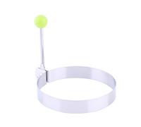 Fried Egg Former 4 Shapes | Stainless Steel Pancake Maker with Handle | Heart/Star/Round/Flower Egg Rings for Breakfast/Young Ones/Family