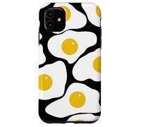 Fried Egg Pattern Sunny Side Up Breakfast Food Funny Design Carcasa para iPhone 11