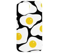 Fried Egg Pattern Sunny Side Up Breakfast Food Funny Design Carcasa para iPhone 15
