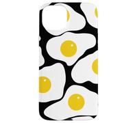 Fried Egg Pattern Sunny Side Up Breakfast Food Funny Design Carcasa para iPhone 15 Plus