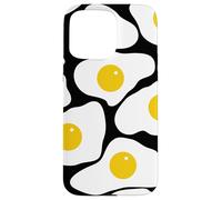 Fried Egg Pattern Sunny Side Up Breakfast Food Funny Design Carcasa para iPhone 15 Pro MAX