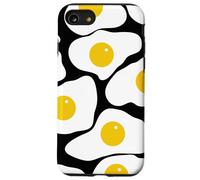 Fried Egg Pattern Sunny Side Up Breakfast Food Funny Design Carcasa para iPhone SE (2020) / 7/8