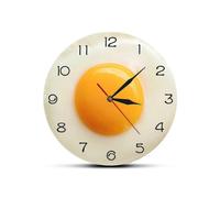 Fried Egg Poached Egg Wall Clock Egg Yolk Clock Digital Pointer Clock Canteen Restaurant Acrylic Wa