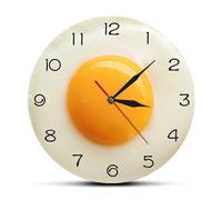 Fried Egg Poached Egg Wall Clock Egg Yolk Clock Digital Pointer Clock Canteen Restaurant Acrylic Wall Clock