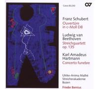 Bernius, Frieder, Mathe Ulrike-Anima – Schubert/Hartmann/Beethoven: Obertura en do, Cuarteto – CD