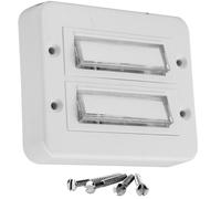 Friedland 40805 Timbre de Pared 2-Familias con Pulsador Cableado Blanco