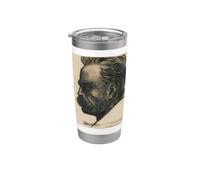 Friedrich Nietzsche Ecce Homo Filósofo Filosofía Pensador Vaso térmico de acero inoxidable de doble pared