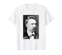 Friedrich Nietzsche Filósofo Filosofía Pensador Moralidad Camiseta gráfica económica, Hombre, Blanco, S