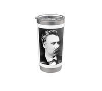 Friedrich Nietzsche Filósofo Filosofía Pensador Moralidad Vaso térmico de acero inoxidable de doble pared