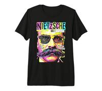 Friedrich Nietzsche Nietzscheanism Funny Pop Art Filosofía Camiseta Premium