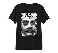 Friedrich Nietzsche Nietzscheanism Funny Pop Art Filosofía Camiseta Premium