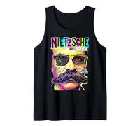 Friedrich Nietzsche Nietzscheanism Funny Pop Art Filosofía Camiseta sin Mangas