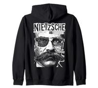 Friedrich Nietzsche Nietzscheanism Funny Pop Art Filosofía Sudadera con Capucha