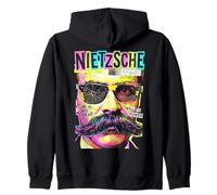 Friedrich Nietzsche Nietzscheanism Funny Pop Art Filosofía Sudadera con Capucha