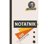 Friedrich Nietzsche Notes z 100 cytatami Nietzschego Dziennik w linie, Czarno-biały zeszyt Pamiętnik do Notatek Notatnik minimalistyczny sentencje aforyzmy refleksje