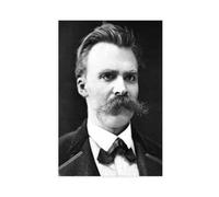 Friedrich Nietzsche - Póster de retrato para dormitorio, decoración de pared, oficina, habitación, estética, regalo, 40 x 60 cm
