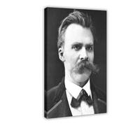 Friedrich Nietzsche - Póster de retrato para dormitorio, lienzo decorativo para pared, oficina, habitación, decoración estética, regalo, 30 x 45 cm