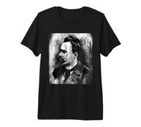 Friedrich Nietzsche | Retrato | Grunge Vintage | Retro Camiseta Premium