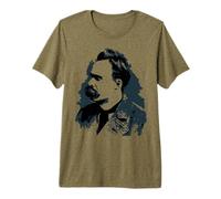 Friedrich Nietzsche Retratos Vector Dibujo Camiseta Premium