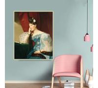 Friedrich von Amerling《Julie von Woyna》Póster en lienzo para decoración de pared en sala de estar moderna (50x75cm/Sin marco)