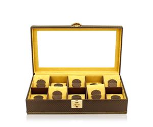 Friedrich23 Caja de Relojes Carbon 10 - Amarillo
