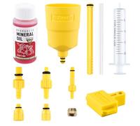 Friedwohl Kit de purga de frenos, frenos de disco hidráulicos, para Shimano, TEKTRO, MAGURA, kit de purga de freno de disco hidráulico para bicicleta, incluyendo líquido de freno mineral