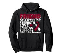 Friend of a Warrior Head and Neck Throat Cancer Awareness Sudadera con Capucha