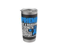 Friend of a Warrior Prostate Cancer Awareness Gifts Products Vaso térmico de acero inoxidable de doble pared