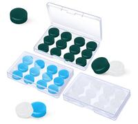 Frienda 36 pares de tapones para los oídos para dormir, reutilizables, moldeables, de silicona, de cera, impermeables, con cancelación de ruido, para adultos, natación, ronquidos, estudios (blanco