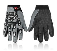 Frienda Guantes Deportivos de Invierno para Niños - Carreras de Potencia, Motocross, Ciclismo, Senderismo, Montar en Bicicleta (Gris)