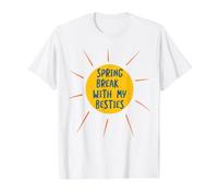 Friendcation, Vacaciones de Primavera con Mejores Amigos Camiseta gráfica económica, Hombre, Blanco, L