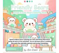 Friendly Bears: Simple & Cute Bears Coloring Book