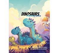 Friendly Dinosaurs Coloring Book for Kids: 50 Fun and Easy Coloring Pages with Happy Dinosaurs and Everyday Adventures