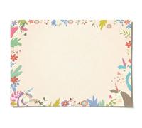 Friendly Fox Vade de escritorio de papel DIN A2 para niñas, XXL, bloc de notas para pintar y escribir