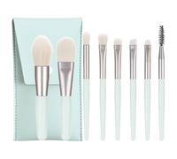 Friendly Handle - Juego de 8 brochas de fibra sintética para técnicas de maquillaje delicadas