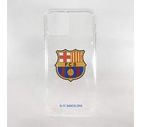 FRIENDLY LICENSE Fútbol Club Barcelona - Carcasa para Móvil - Compatible con iPhone 12 Pro MAX - Diseño Transparente con el Escudo - Fabricada con TPU - Producto Oficial del Equipo